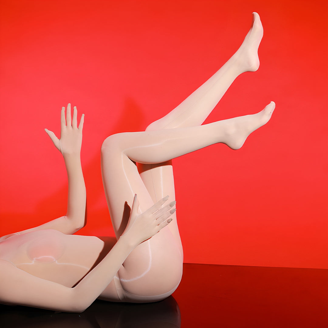 New five-finger ultra-thin glossy one-piece pantyhose.
