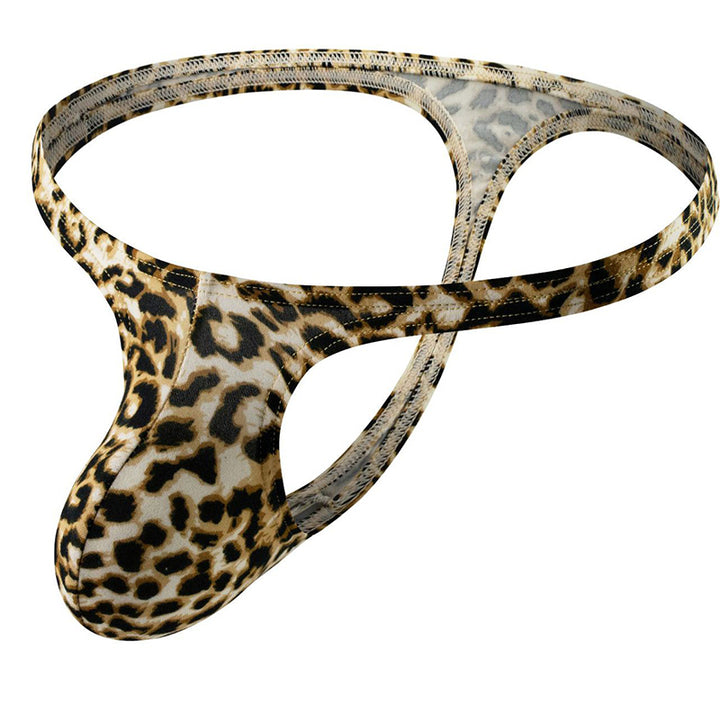 Best-selling men’s leopard-print thong (thin-strap style)
