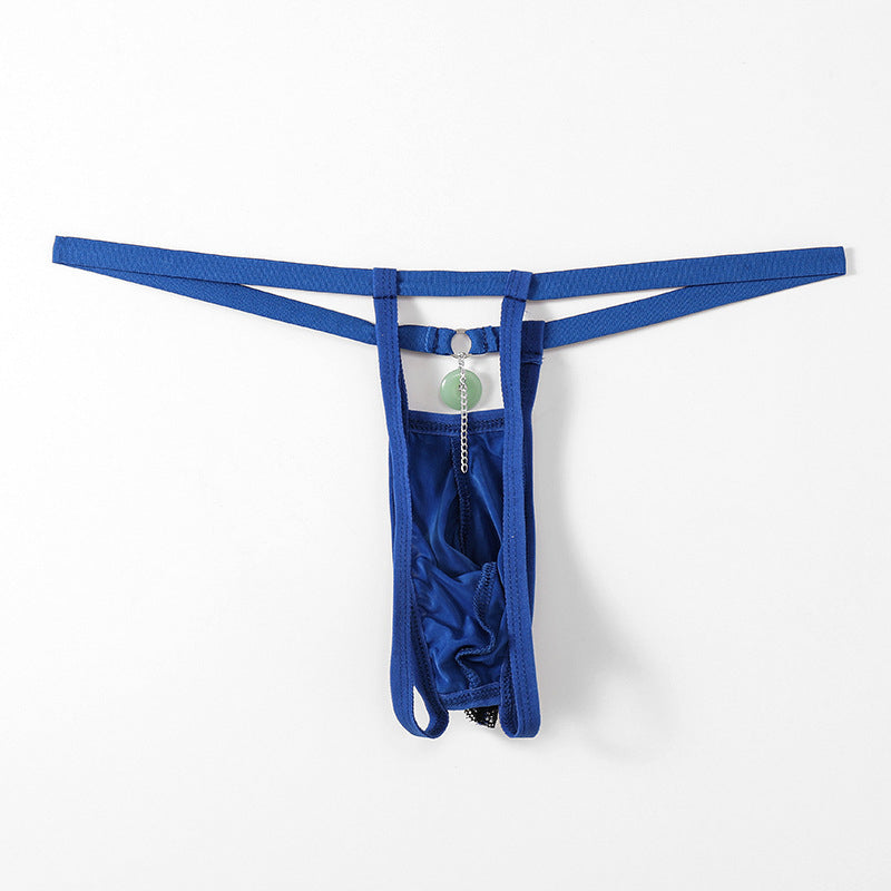 Men’s stretch briefs with cutout lace trim