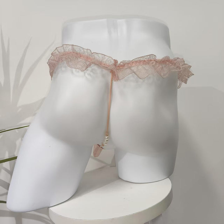 Men’s pouch briefs with a pearl-bead massage strand