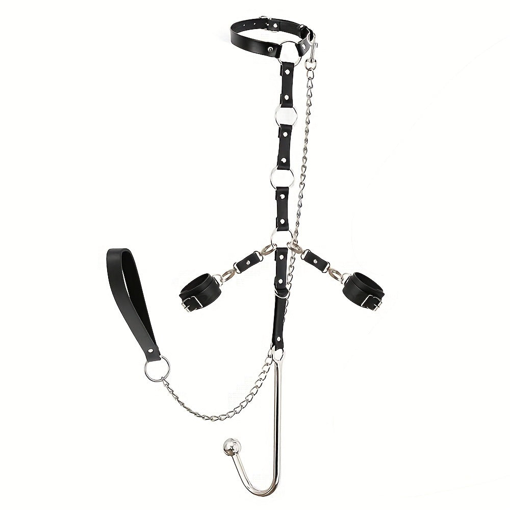 Hot selling bondage anal hook handcuffs collar sex toys