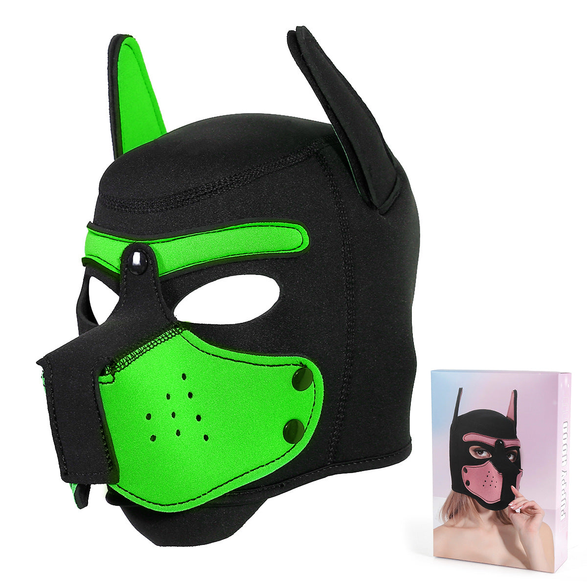 Sexy men and women training masks