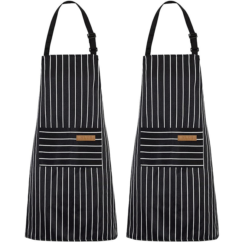 Striped backless mystery apron