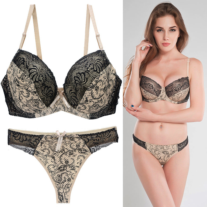 Sexy plus size bra set