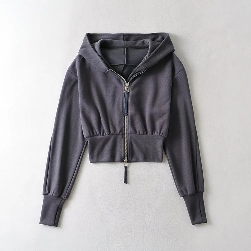 New Stylish Double-Zipper Hooded Sweatshirt (Spring/Autumn Style)