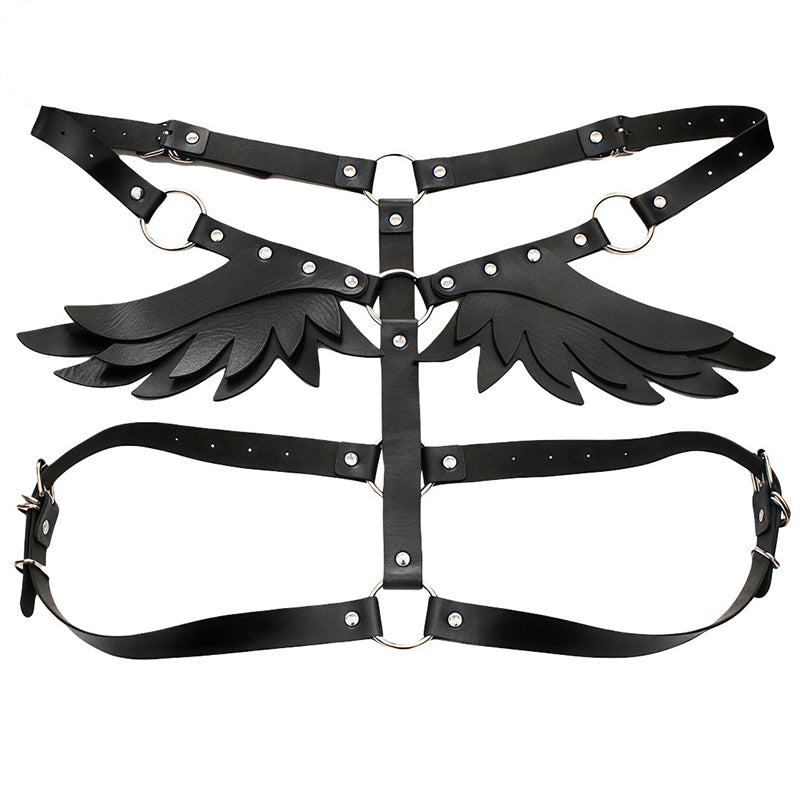Eco-friendly PU leather Angel Wings harness