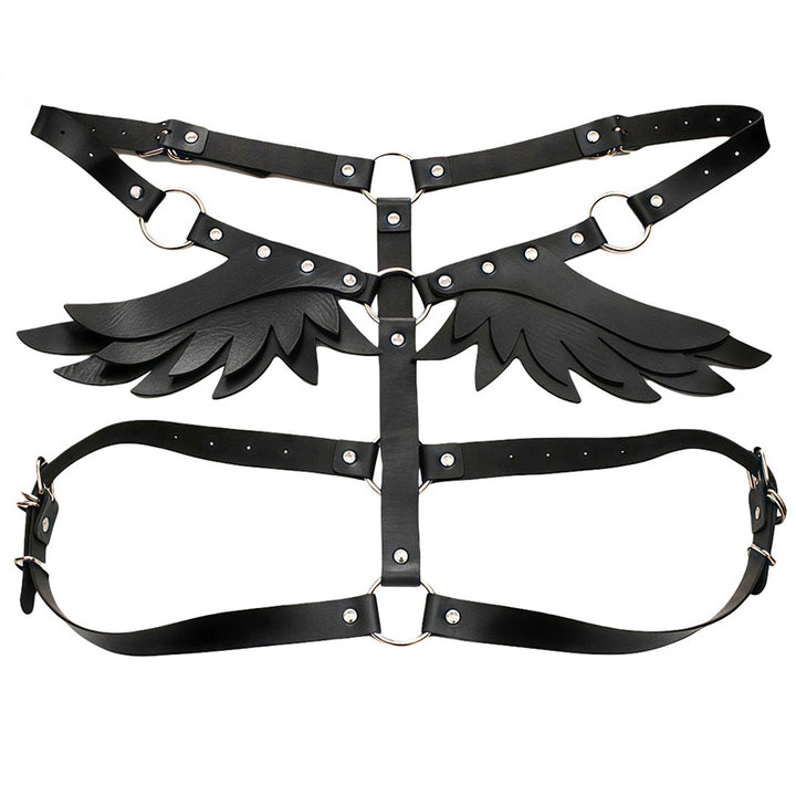 Eco-friendly PU leather Angel Wings harness