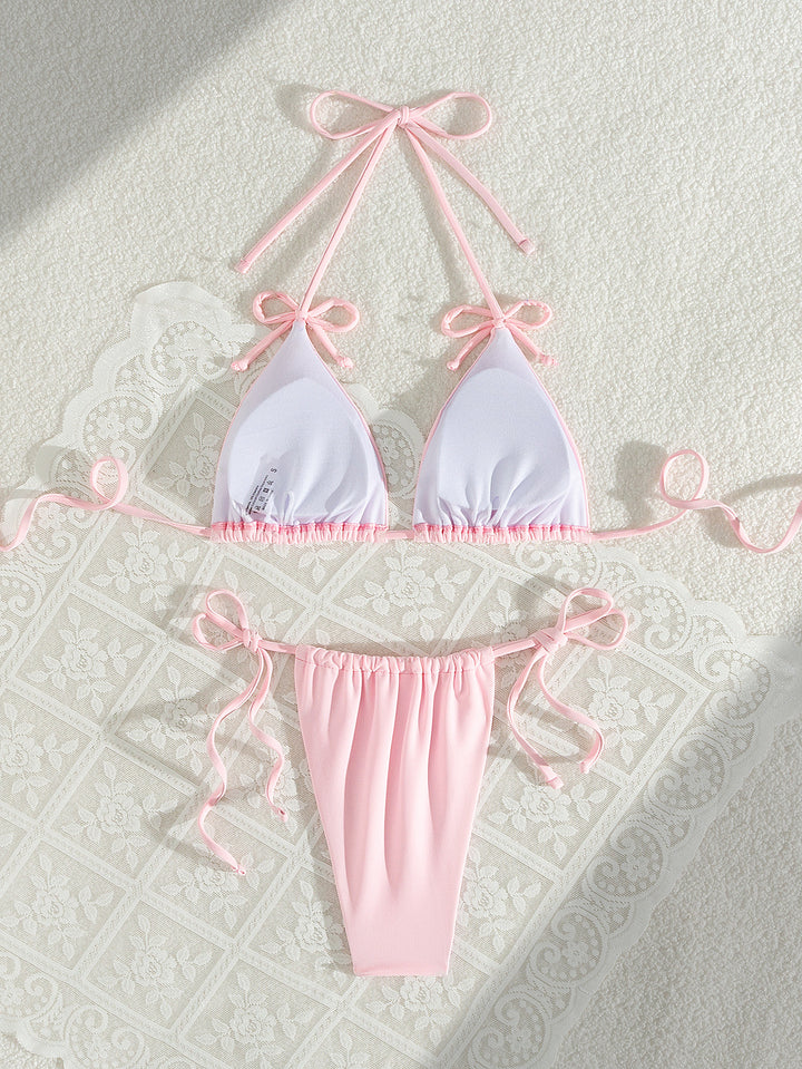 Swimsuit with bow detail, sexy swimwear