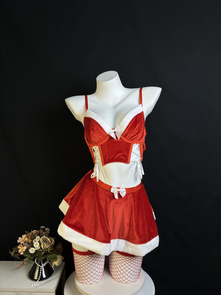 Christmas sexy bow uniform