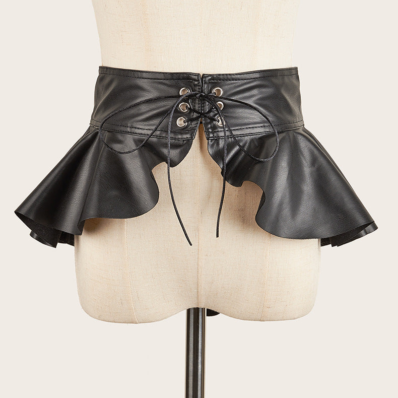 New swallowtail belted skirt