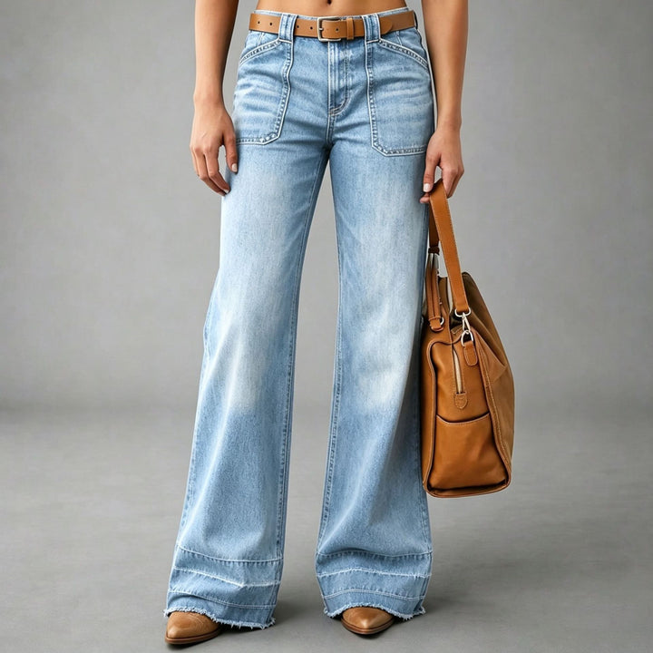 American-style slimming wide-leg jeans (Spring/Autumn)