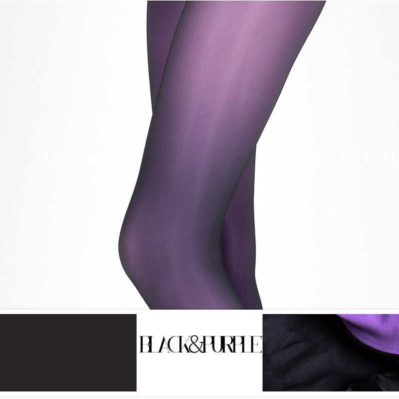 Autumn/Winter 150D Two-Tone Composite Fabric Tights