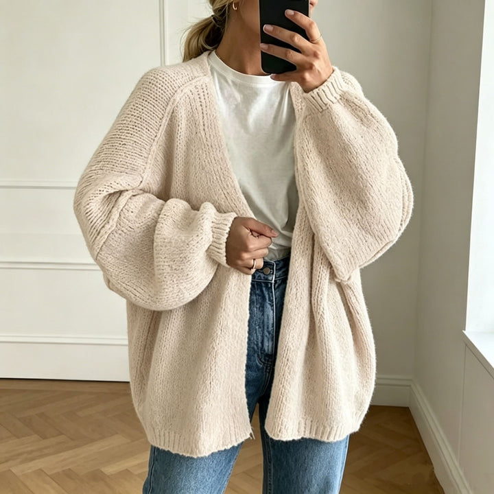 New Autumn/Winter Chunky-Knit Long-Sleeve Cardigan