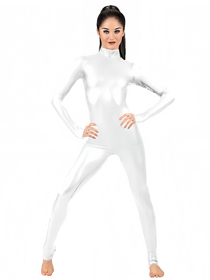 Stretchy Foil-Print Bodysuit