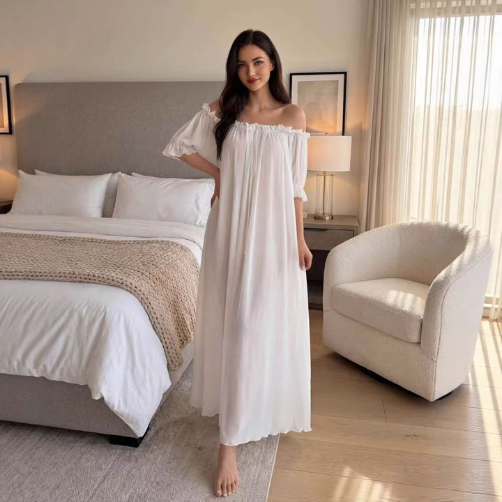 Elegant new sheer long nightgown