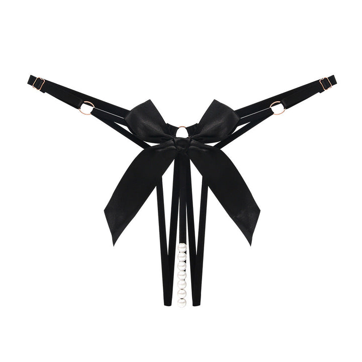 Beaded Tease Open Crotch Thong(Buy 1, get 2 free)