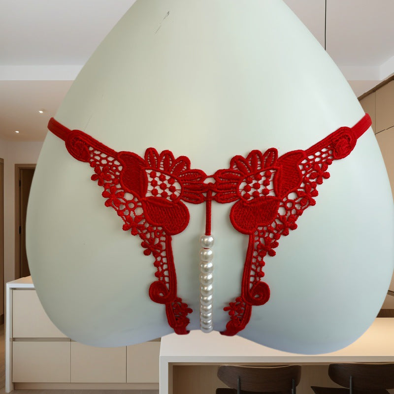 Pearl massage thong