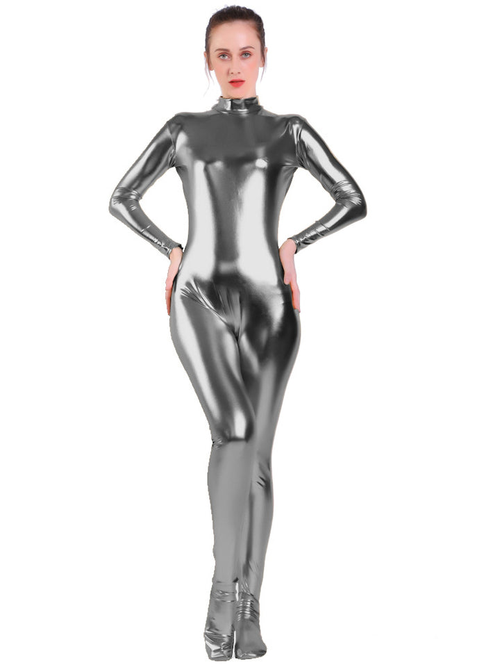 Zippered jumpsuit with footies