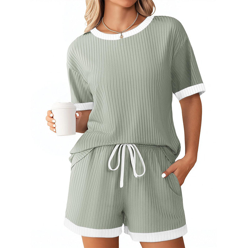 New Summer Short-Sleeved Loungewear Set