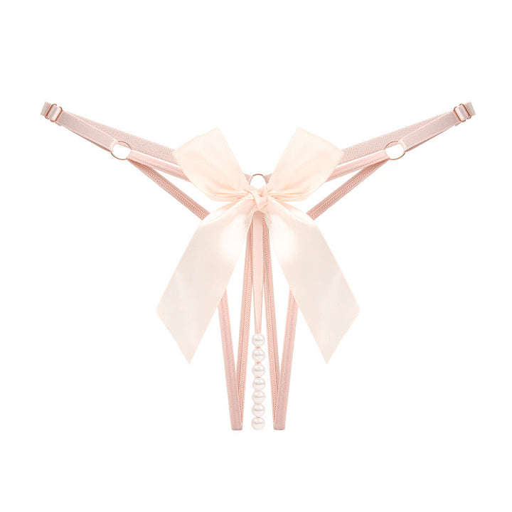 Beaded Tease Open Crotch Thong(Buy 1, get 2 free)