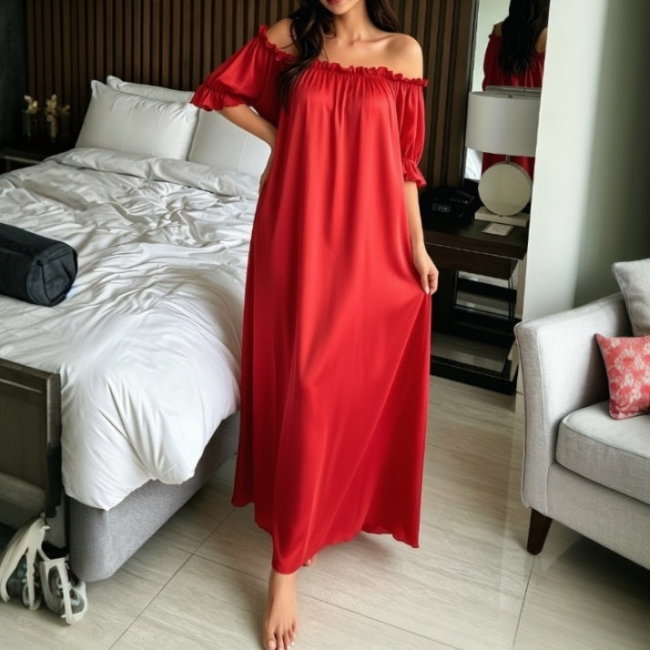 Elegant new sheer long nightgown