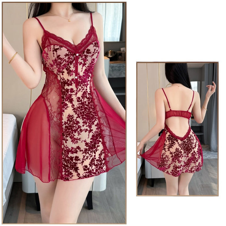 Brand-new sheer camisole sleepwear set