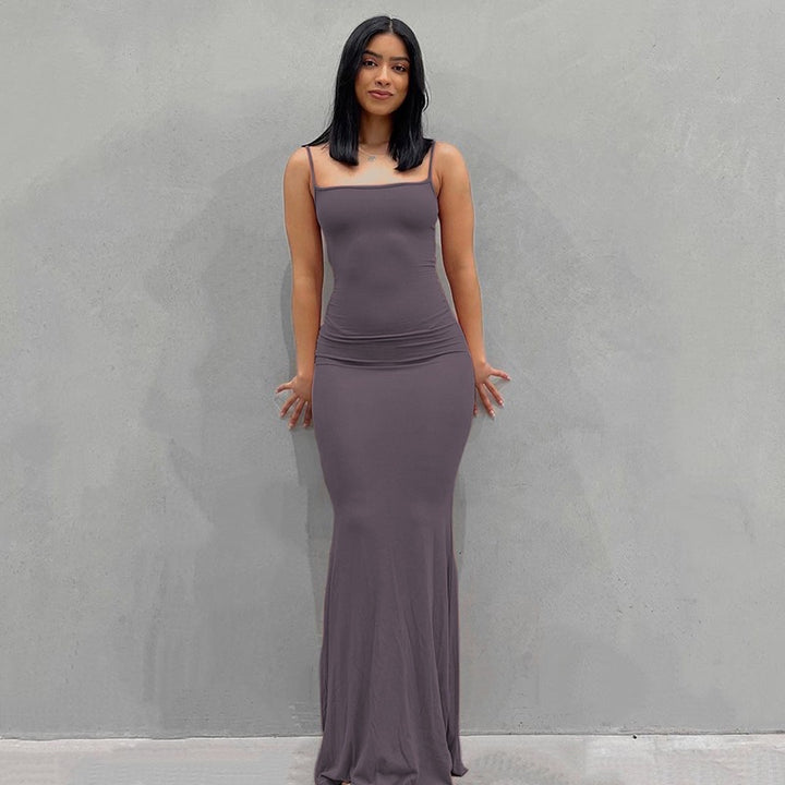 Best-Selling Solid-Color Spaghetti-Strap Dress
