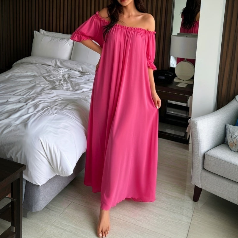 Elegant new sheer long nightgown