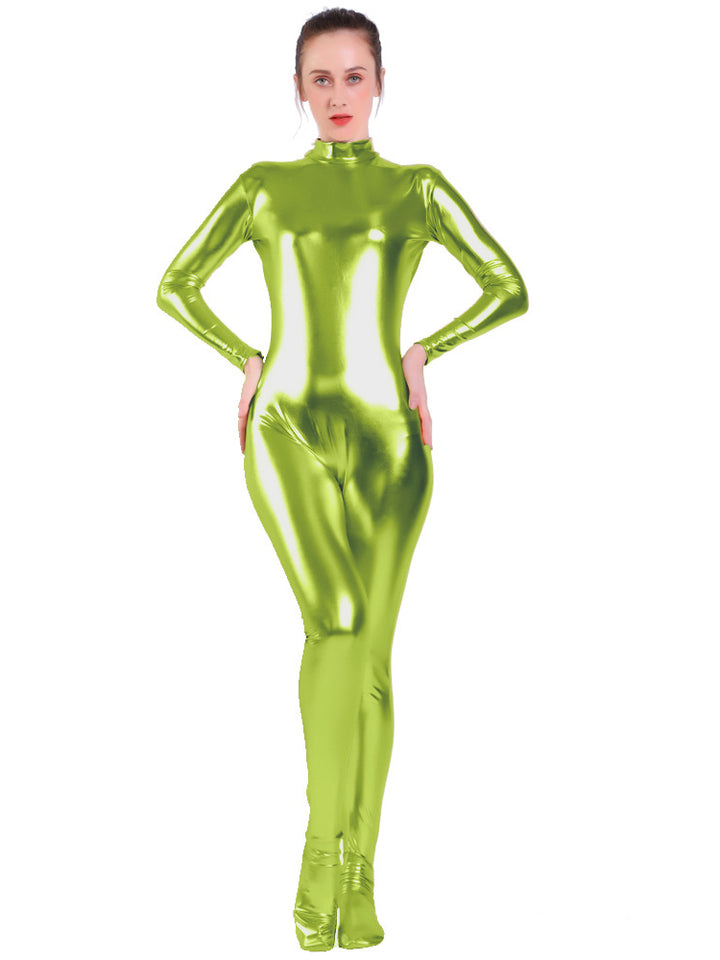 Zippered jumpsuit with footies