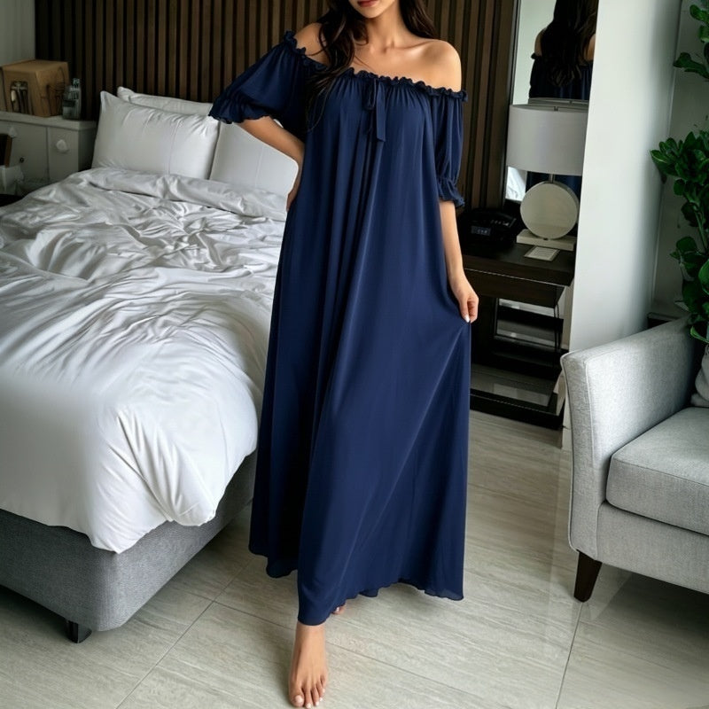 Elegant new sheer long nightgown