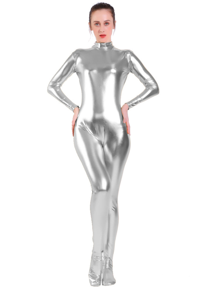 Zippered jumpsuit with footies