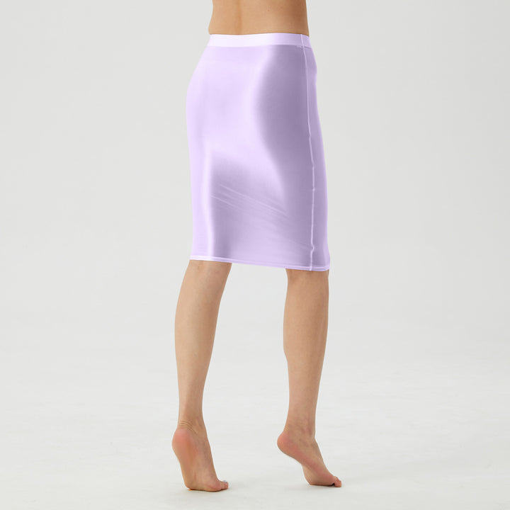 A lightweight, silky, form-fitting skirt.