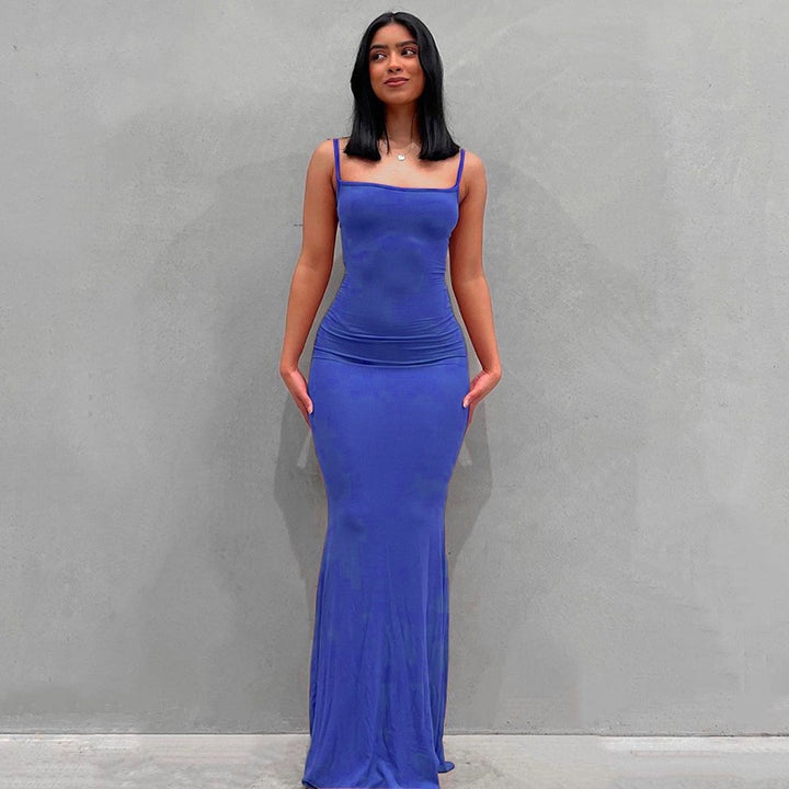Best-Selling Solid-Color Spaghetti-Strap Dress