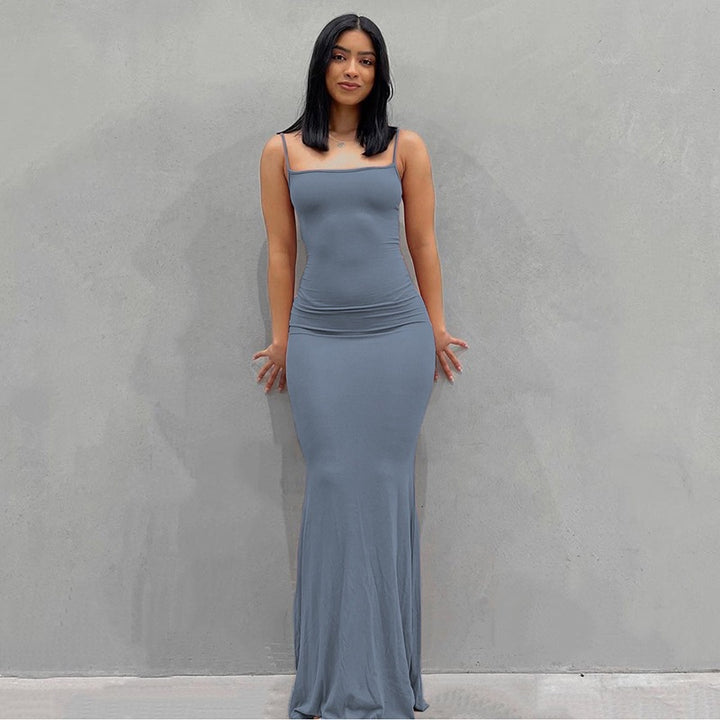 Best-Selling Solid-Color Spaghetti-Strap Dress