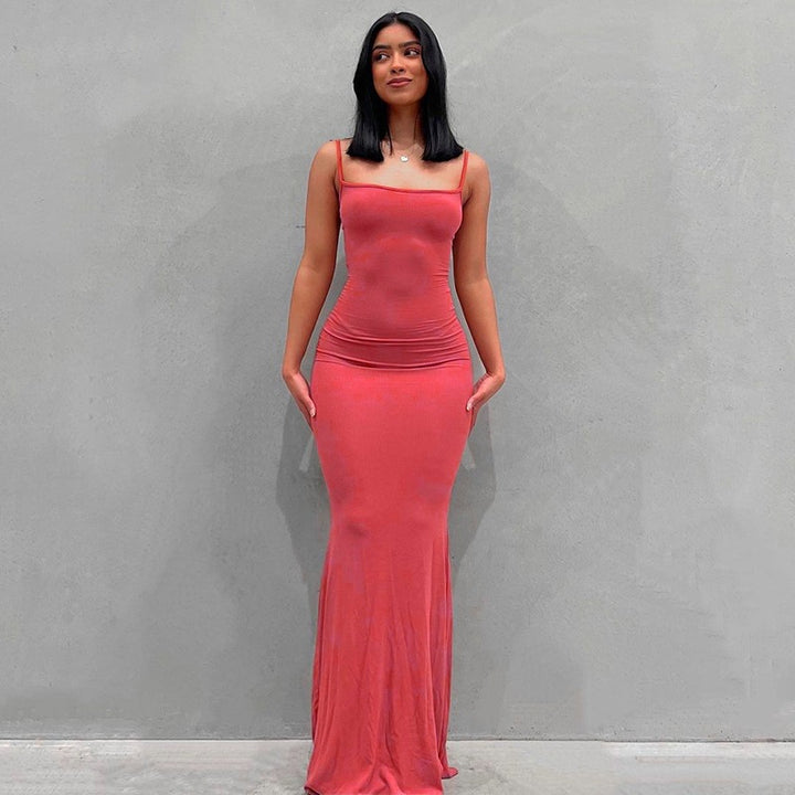 Best-Selling Solid-Color Spaghetti-Strap Dress