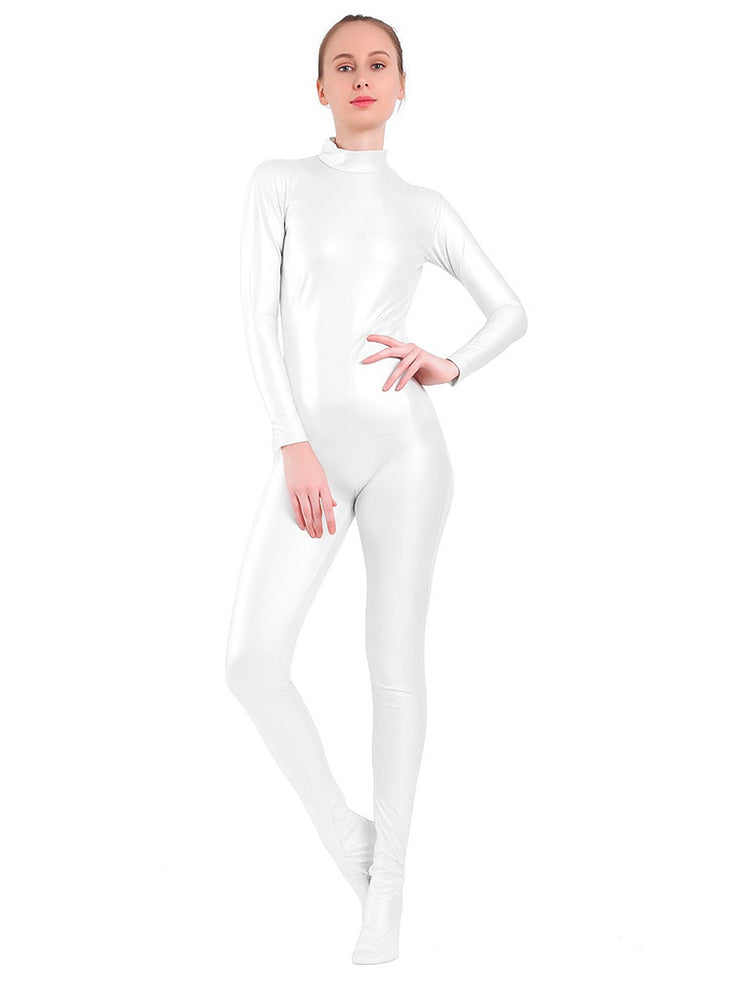 Zippered jumpsuit with footies