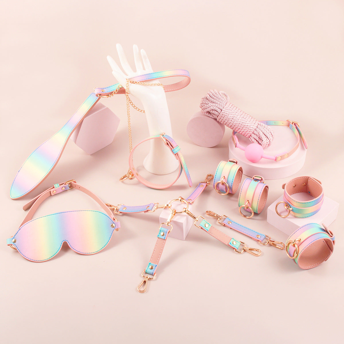 Pastel Bondage Eight Piece Set