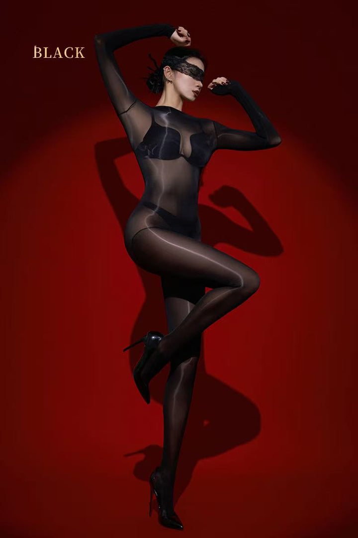 New shiny silky seamless body stockings