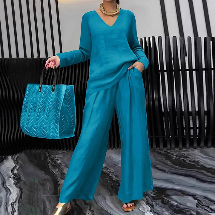 New Solid-Color Casual Matching Set for Spring and Autumn