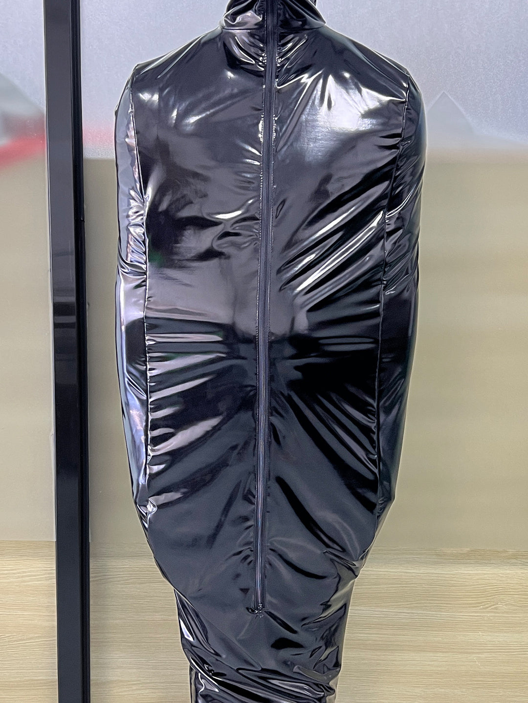 Unisex Glossy Patent Leather Bondage Sleeping Bag