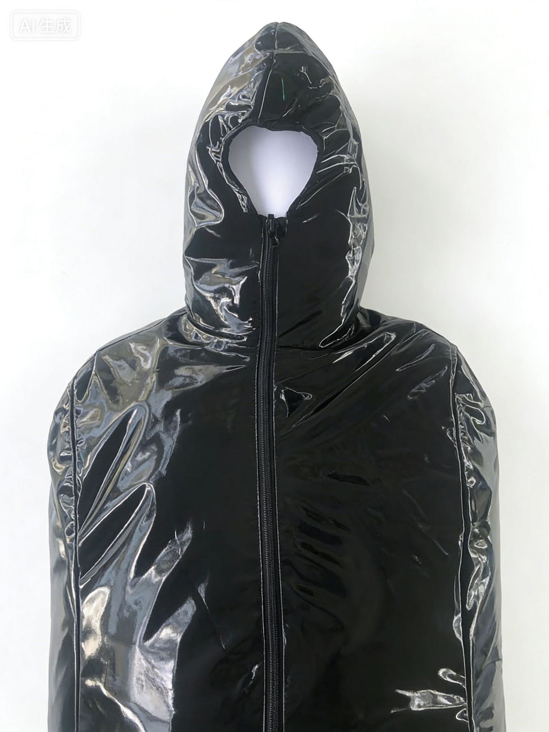 Unisex Glossy Patent Leather Bondage Sleeping Bag