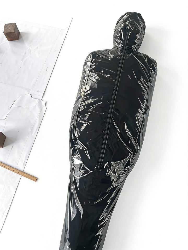 Unisex Glossy Patent Leather Bondage Sleeping Bag