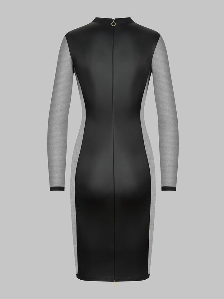 New mesh-sleeve dress
