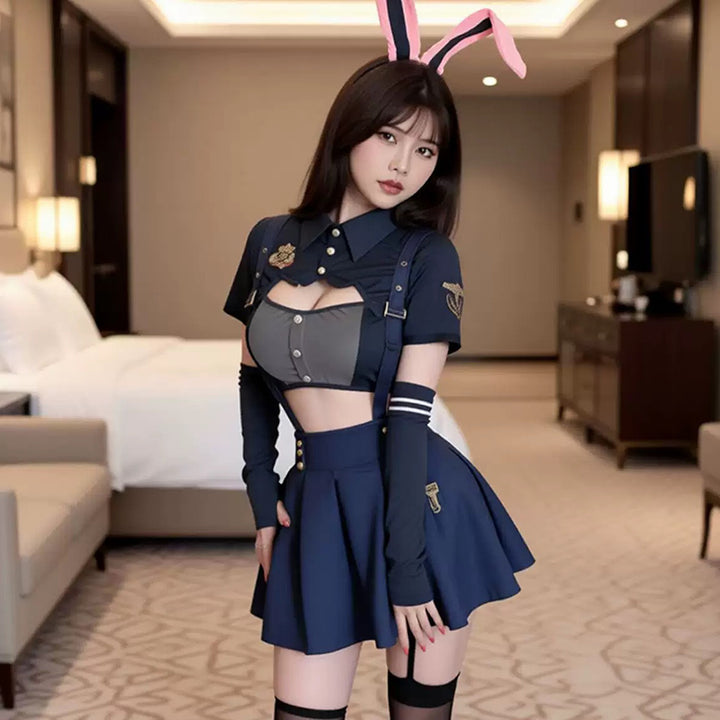 Sexy Bunny Cop Cosplay Costume