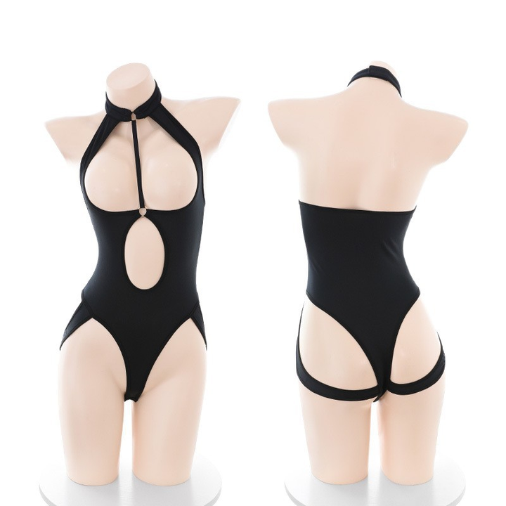 New Open-Crotch Bodysuit — Halter Style