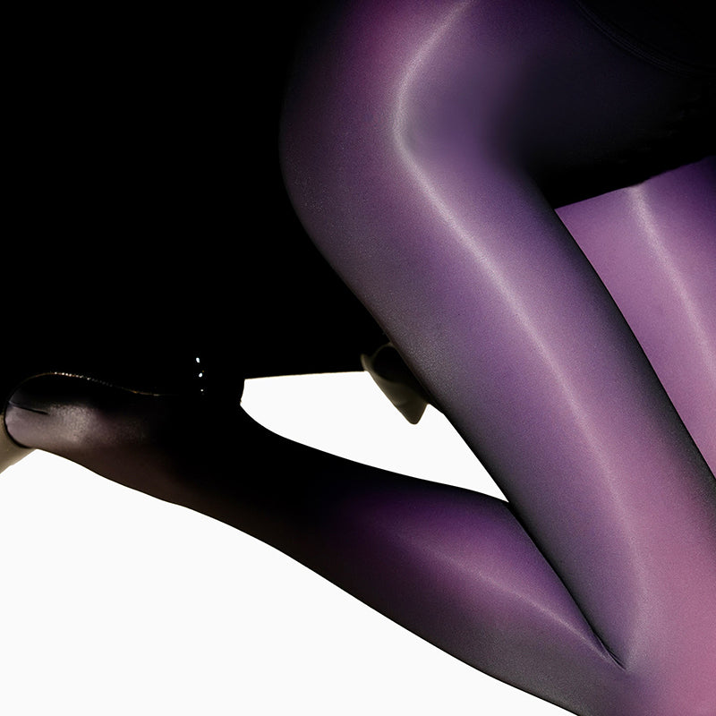 Autumn/Winter 150D Two-Tone Composite Fabric Tights