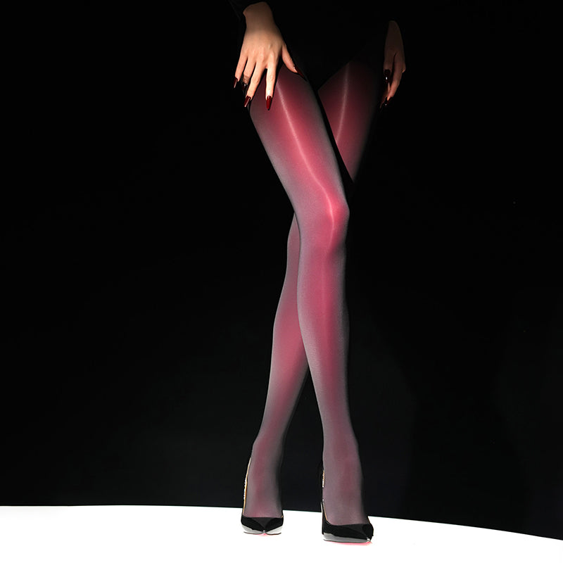 Autumn/Winter 150D Two-Tone Composite Fabric Tights