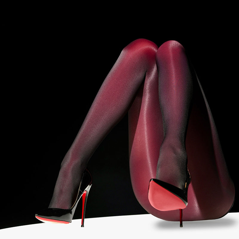 Autumn/Winter 150D Two-Tone Composite Fabric Tights
